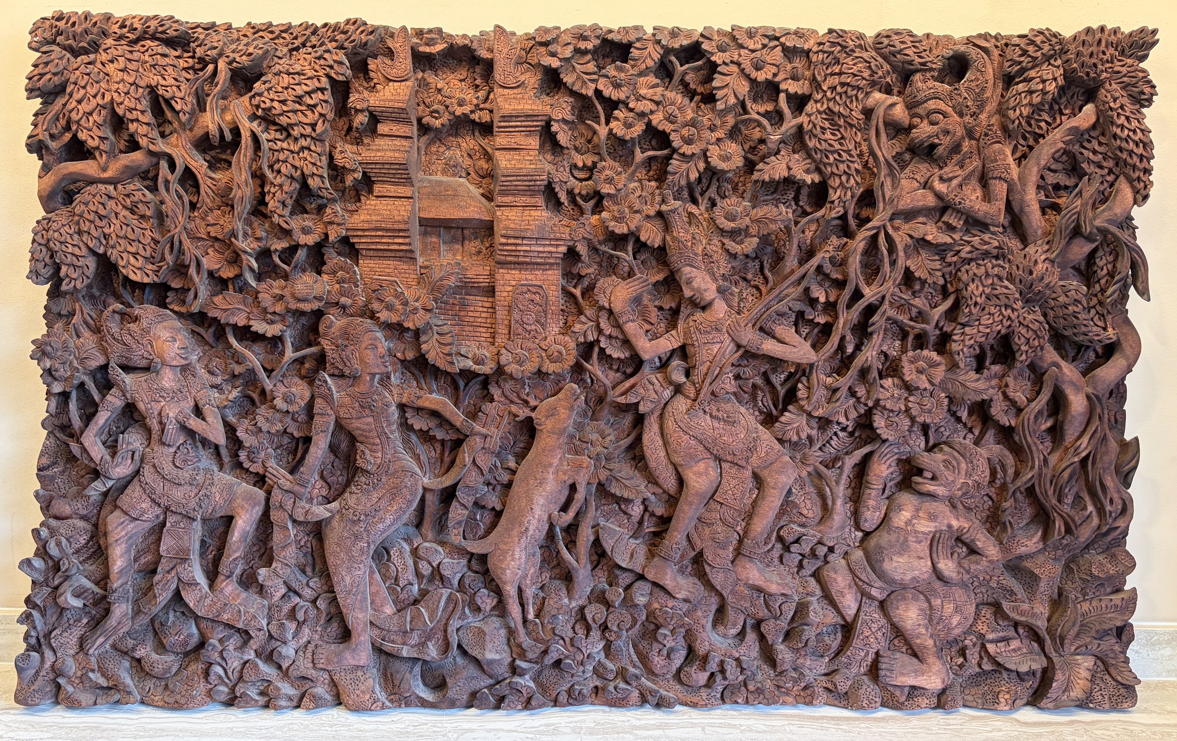 Balinese Ramayana Forest Relief Panel