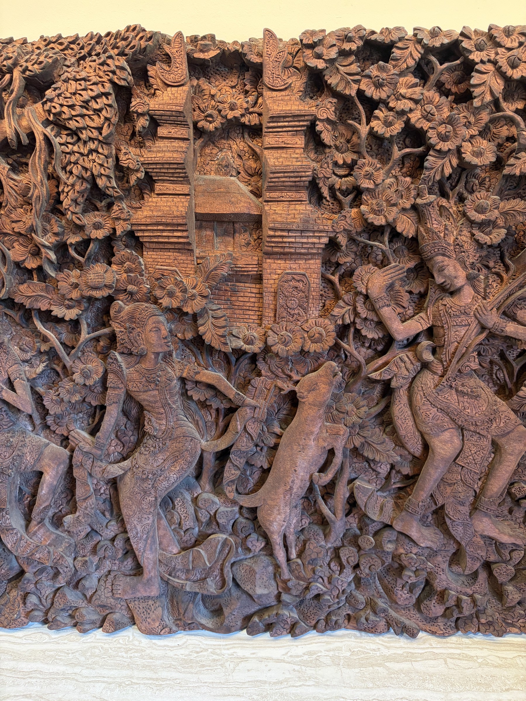 Balinese Ramayana Forest Relief Panel view 2