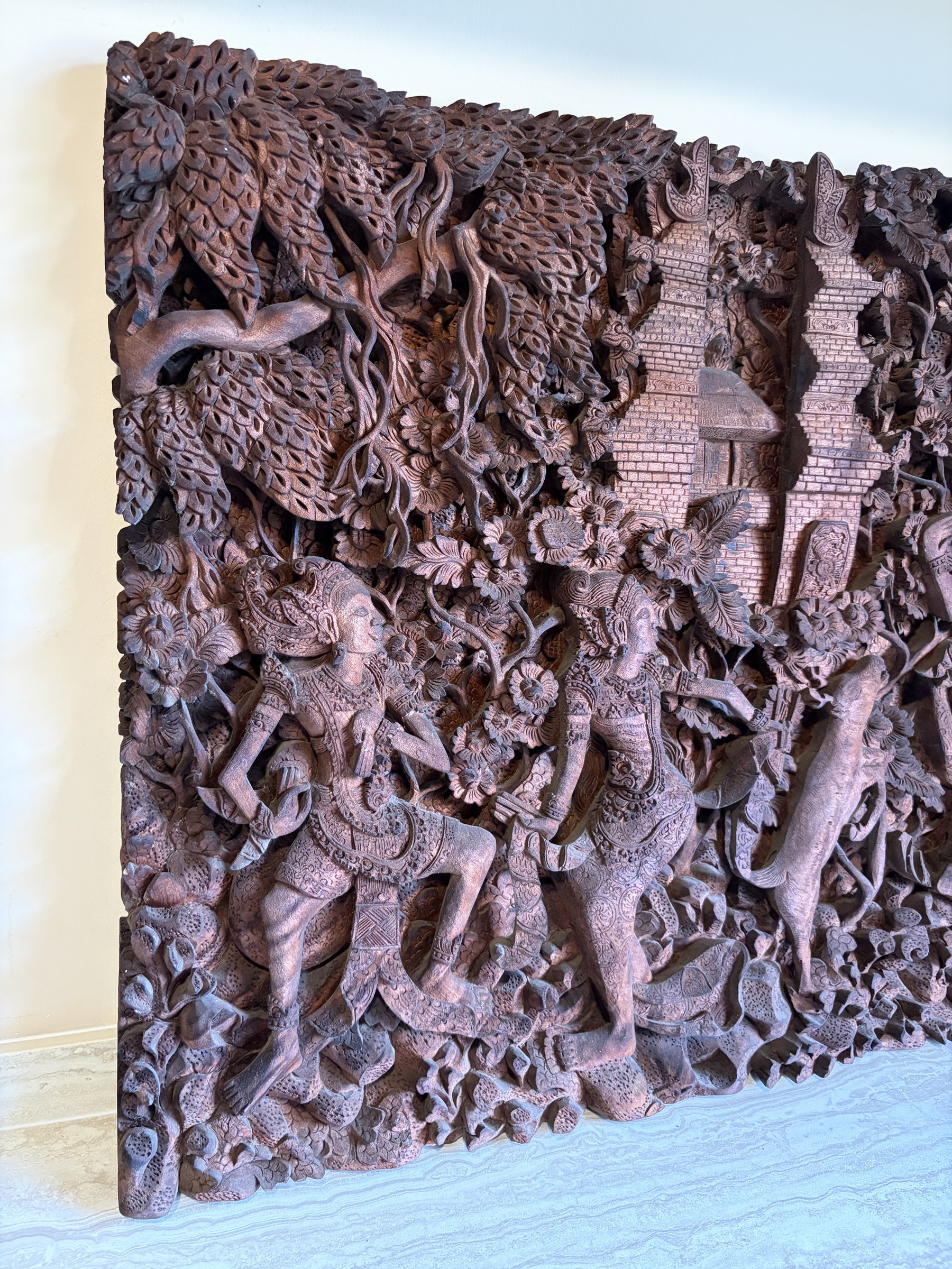 Balinese Ramayana Forest Relief Panel view 4