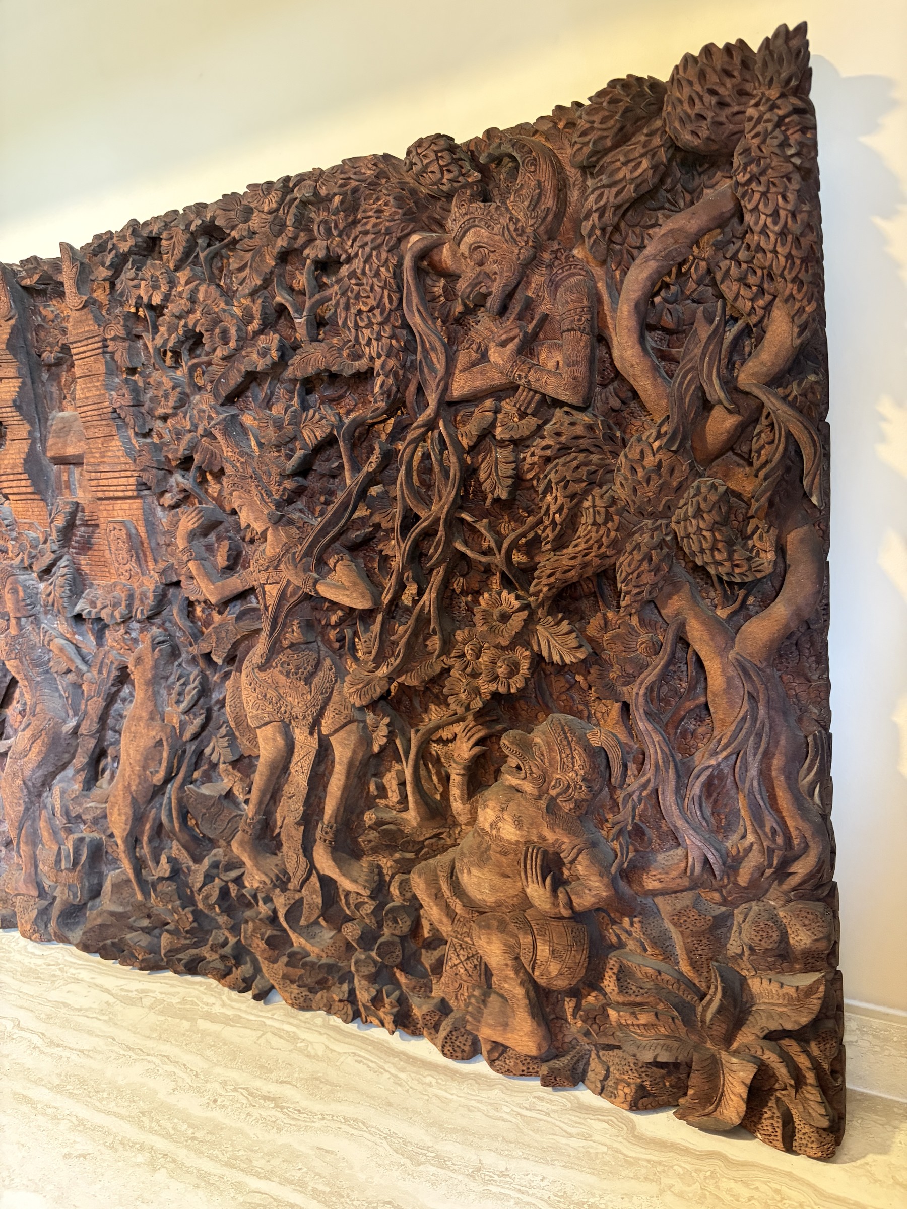 Balinese Ramayana Forest Relief Panel view 5