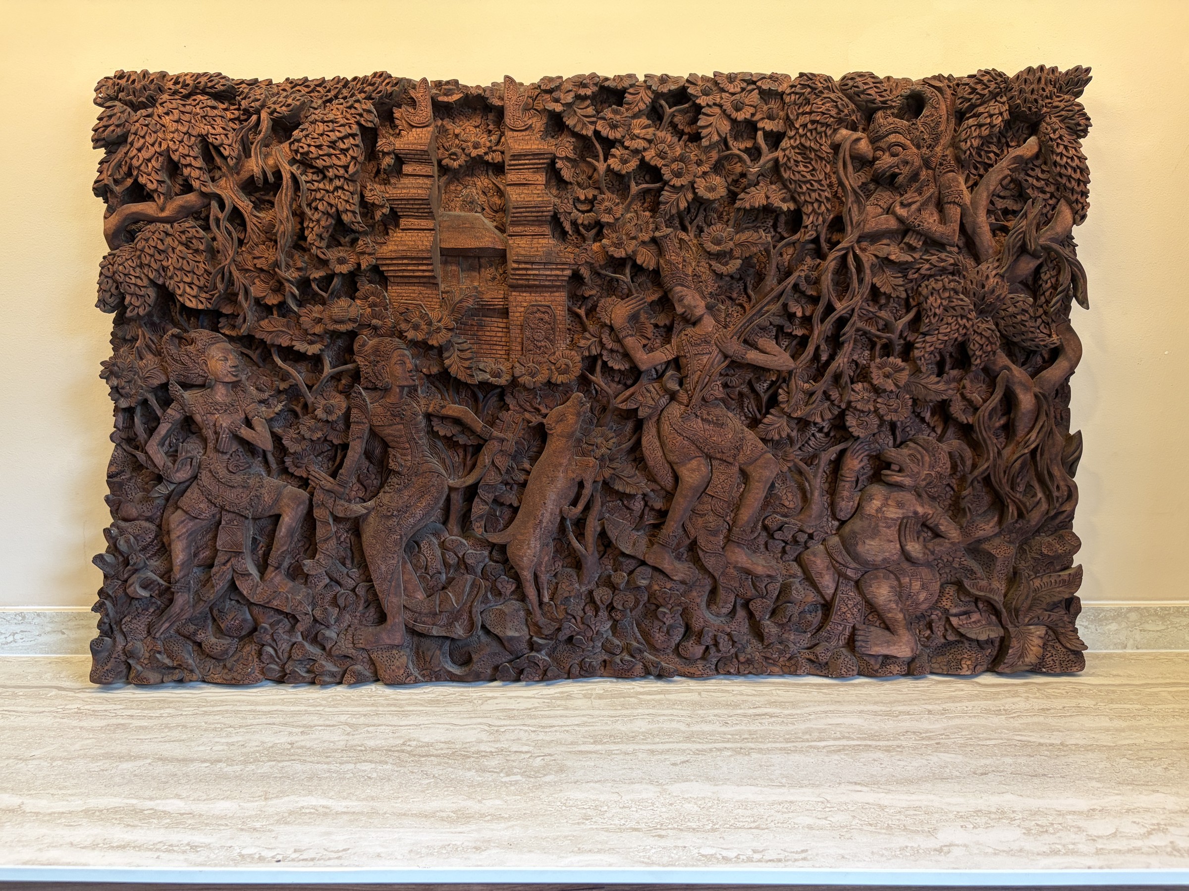 Balinese Ramayana Forest Relief Panel view 6