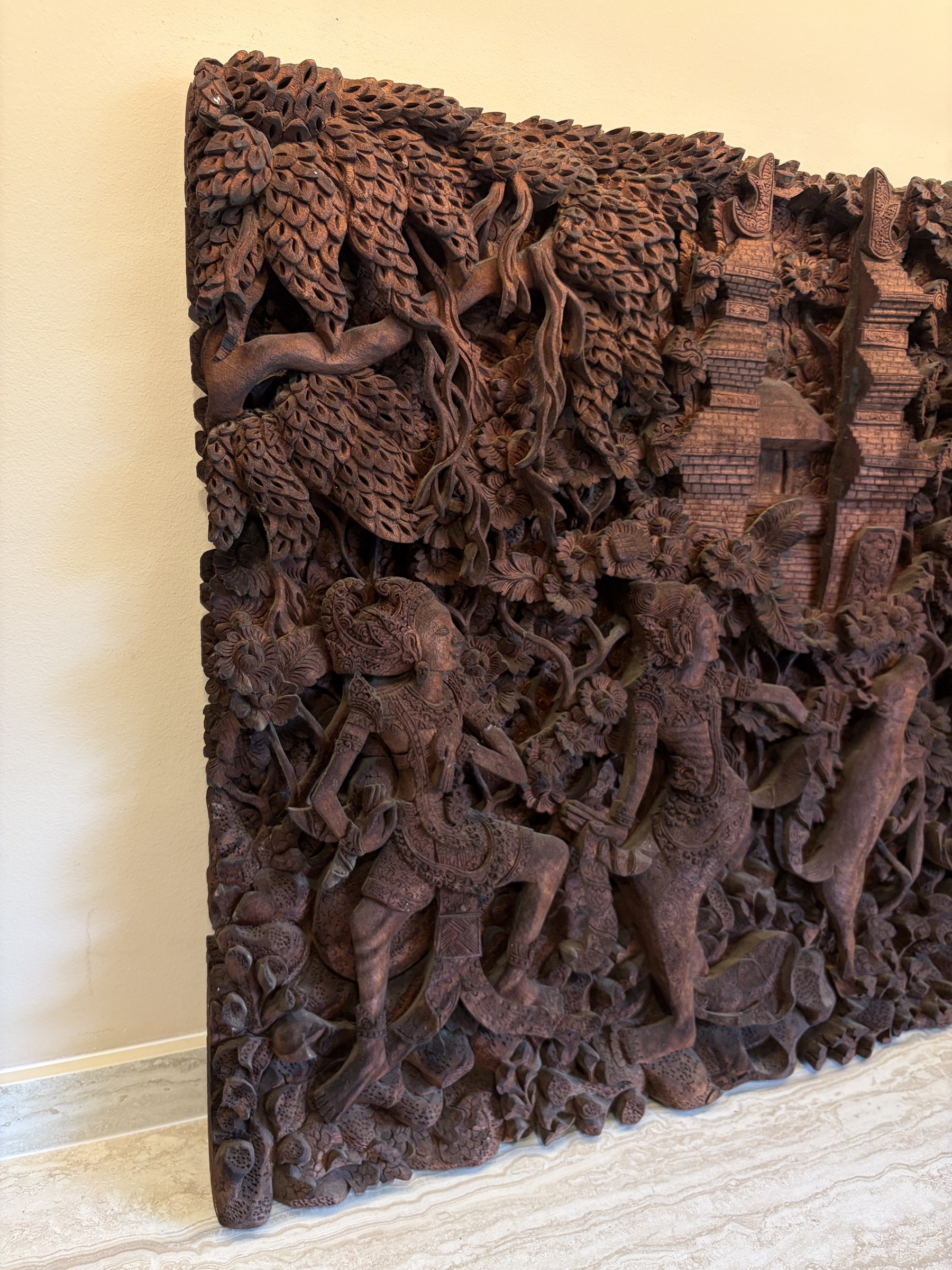 Balinese Ramayana Forest Relief Panel view 7