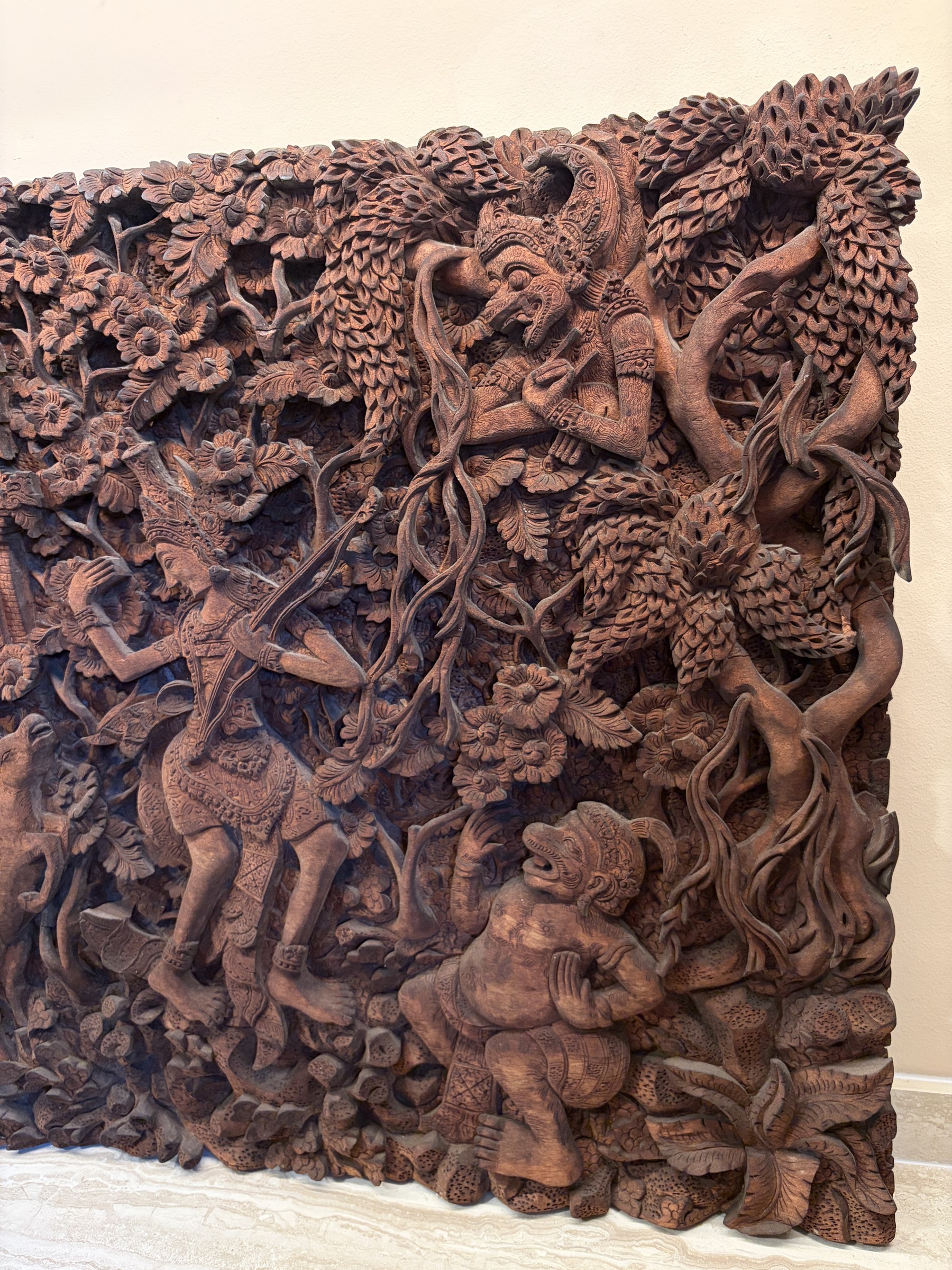 Balinese Ramayana Forest Relief Panel view 8