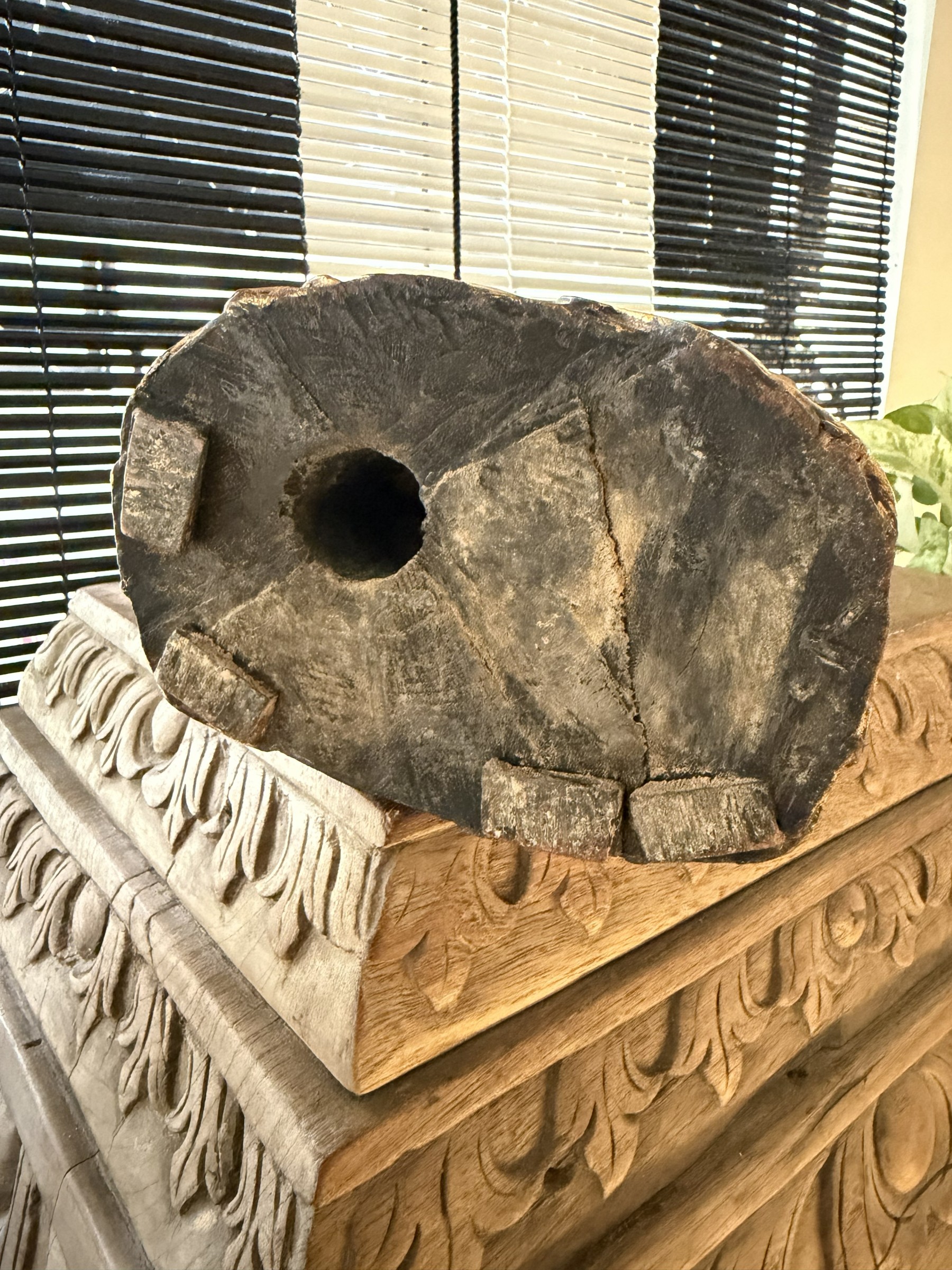 Carved Wood Praying Disciple view 9