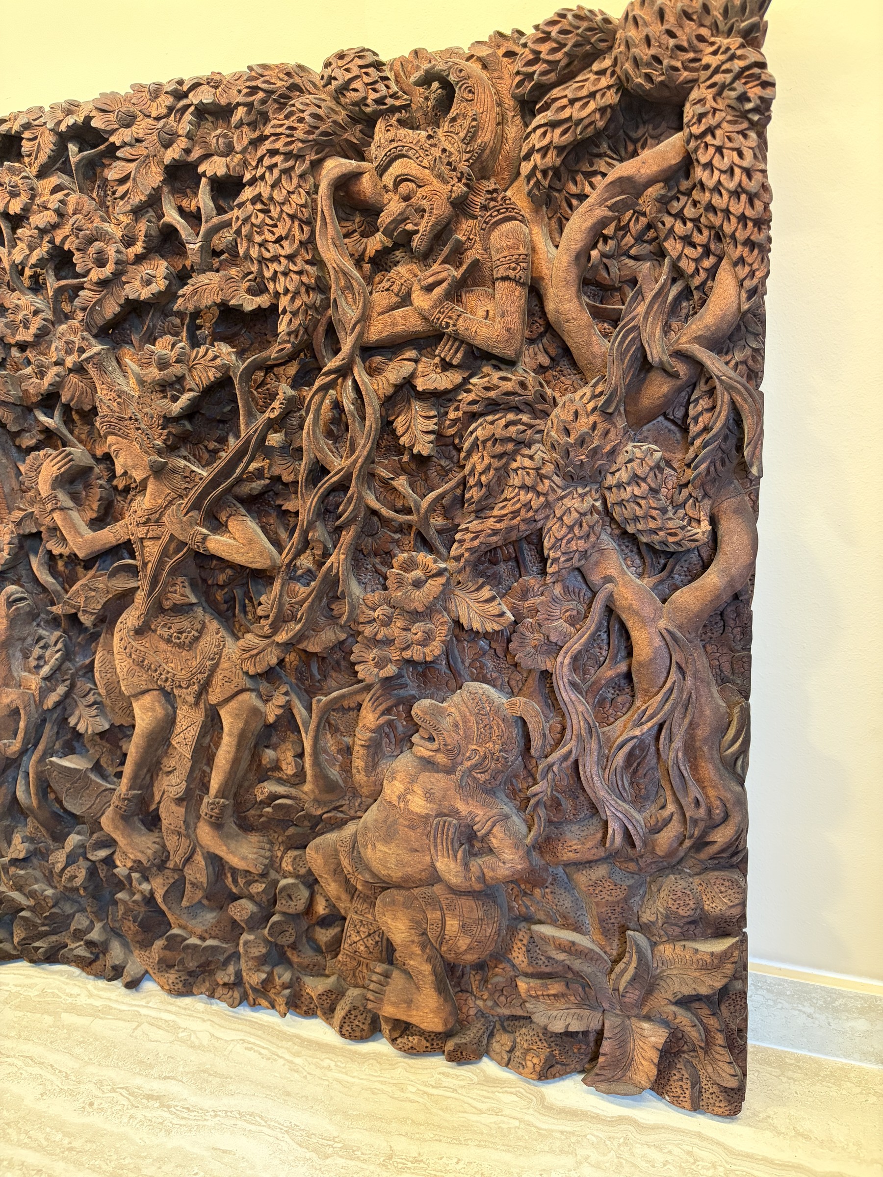 Balinese Ramayana Forest Relief Panel view 10