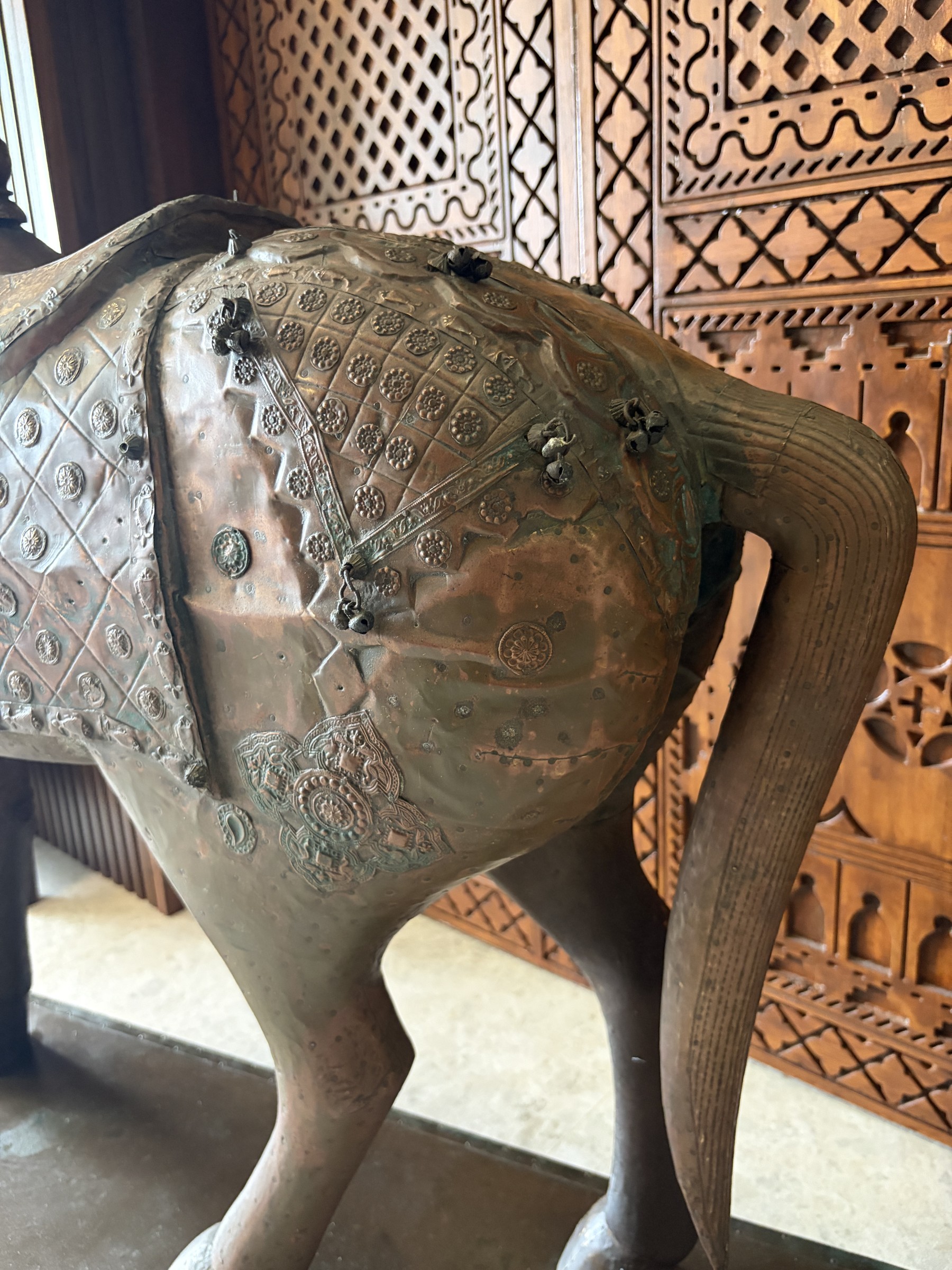 Rajasthani Copper and Brass Caparisoned Horse view 8