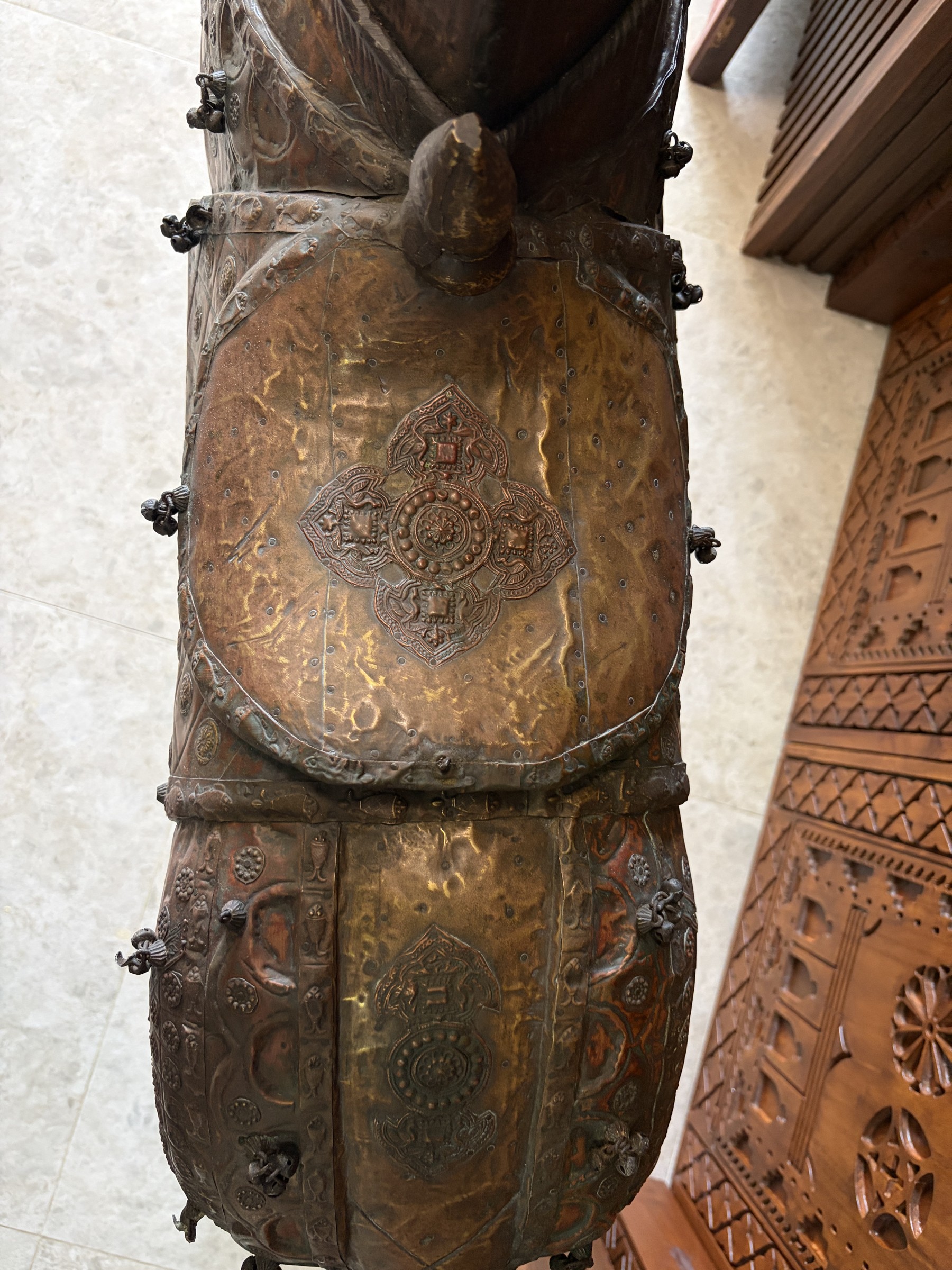 Rajasthani Copper and Brass Caparisoned Horse view 9